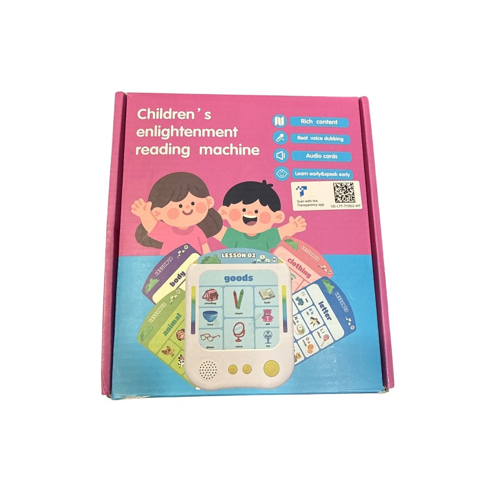 Enlightenment Reading Machine Interactive Audio Flash Card Reader Learning Toy - Picture 9 of 11